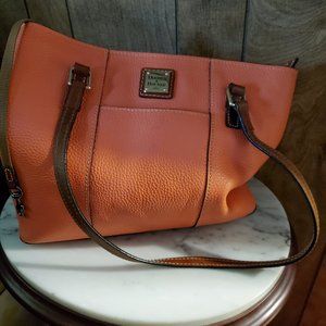 Dooney & Bourke Pebble Grain Small Lexington Tote - Coral